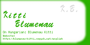 kitti blumenau business card
